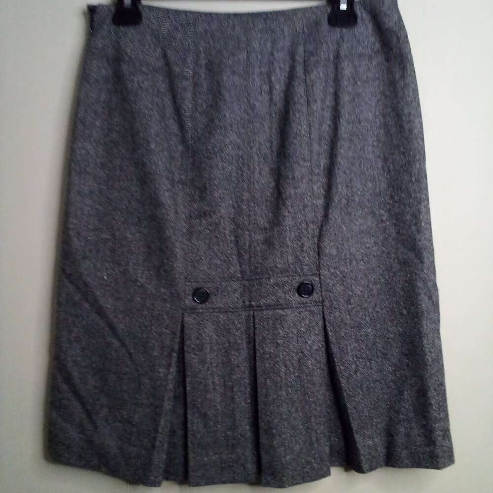 Ann Taylor Loft Skirt Women 4 Classic Wool Blend Gray - Picture 7 of 10